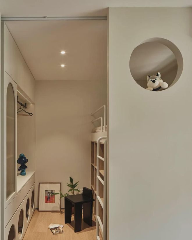 Kaiyun中国:55平老破小学区房改造巧改双儿童房+去客厅化(图8)