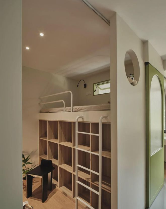 Kaiyun中国:55平老破小学区房改造巧改双儿童房+去客厅化(图9)