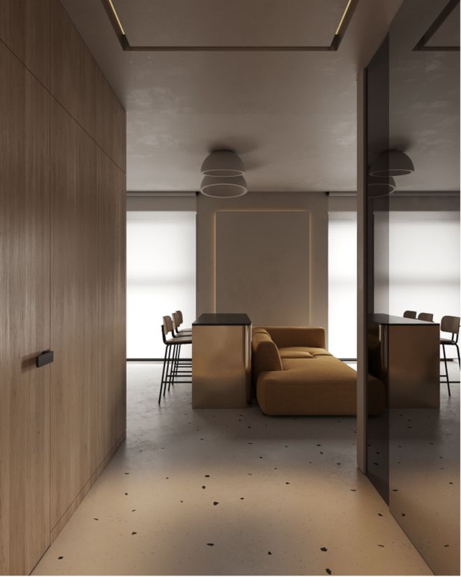 Kaiyun中国：卧室不设门一居室这样设计更大气！(图3)