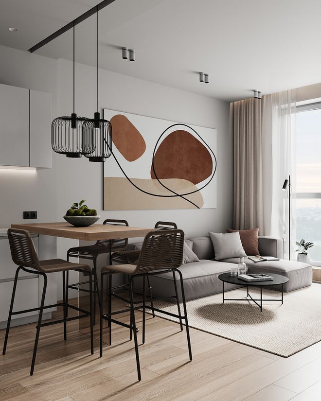 Kaiyun中国：40㎡一居室用电视墙做隔断空间显大又有层次(图8)