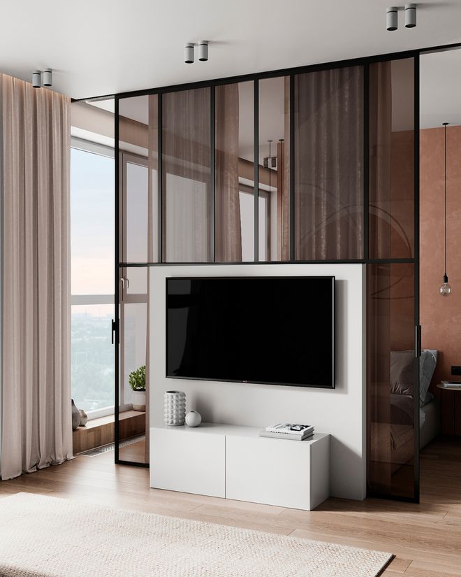 Kaiyun中国：40㎡一居室用电视墙做隔断空间显大又有层次(图9)