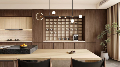 开云网站：沉淀时光品味烟火柏厨家居2024新品木韵厨房惊艳上市(图4)