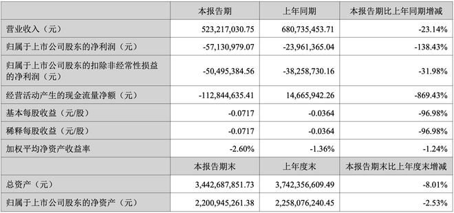 开云网站：订单缩水、产能开工率不足德尔未来上半年亏超5700万经营性现金流暴跌869%