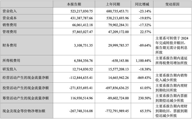 开云网站：订单缩水、产能开工率不足德尔未来上半年亏超5700万经营性现金流暴跌869%(图2)